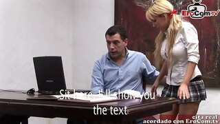 Ispaniya big tits milf ishda fuck